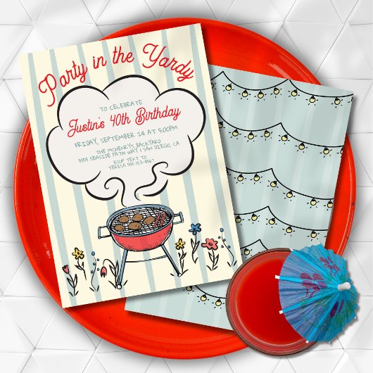BBQ Smoke Grill Feest in de Yardy Kaart