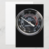 BBQ Smoker 225 Gradentemperatuurmeter - Ideaal Briefpapier (Voorkant / Achterkant)