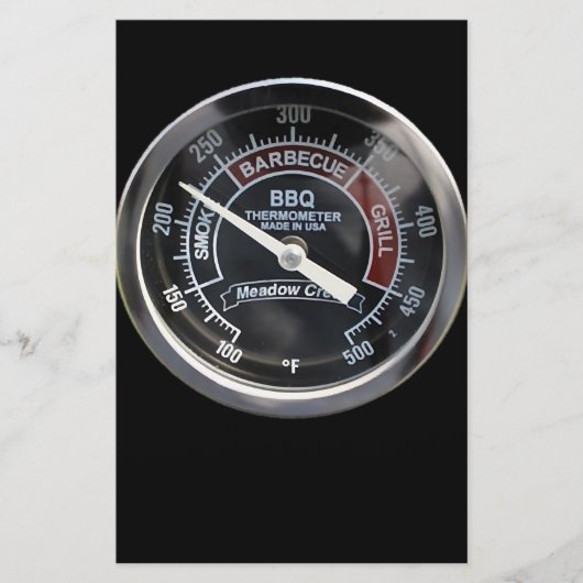 BBQ Smoker 225 Gradentemperatuurmeter - Ideaal Briefpapier (Voorkant)