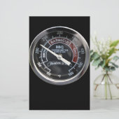 BBQ Smoker 225 Gradentemperatuurmeter - Ideaal Briefpapier (Staand voorkant)