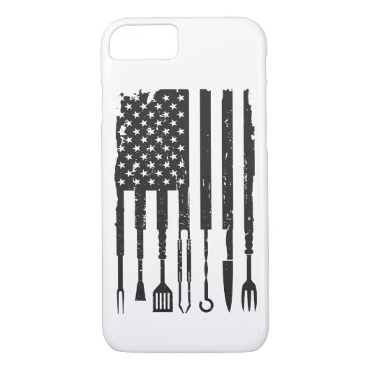 BBQ Smoker Grilling Pitmaster American Flag Gifts Case-Mate iPhone Case (Achterkant)