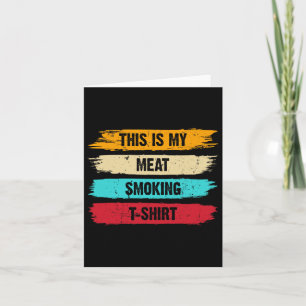 Bbq Smoker Thlekte Retro -  mijn vlees roken Kaart