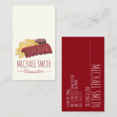 BBQ Spare Ribs Pitmaster Barbecue Restaurant Visitekaartje (Voorkant / Achterkant)