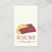 BBQ Spare Ribs Pitmaster Barbecue Restaurant Visitekaartje (Voorkant)