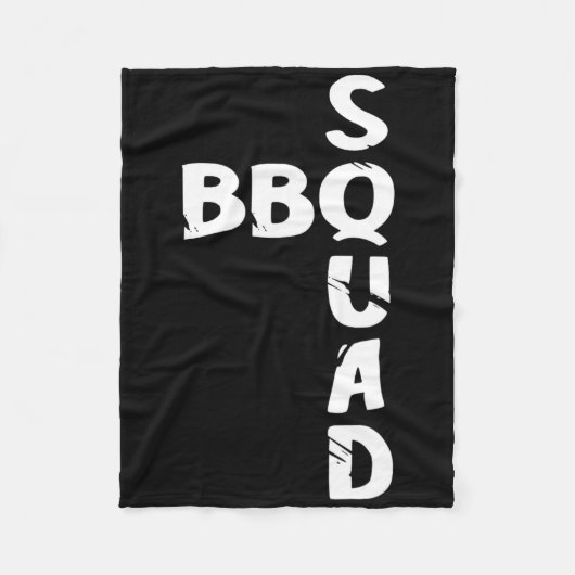 BBQ Squad Smoker Pit Grill Master Grilling Team PI Fleece Deken (Voorkant)