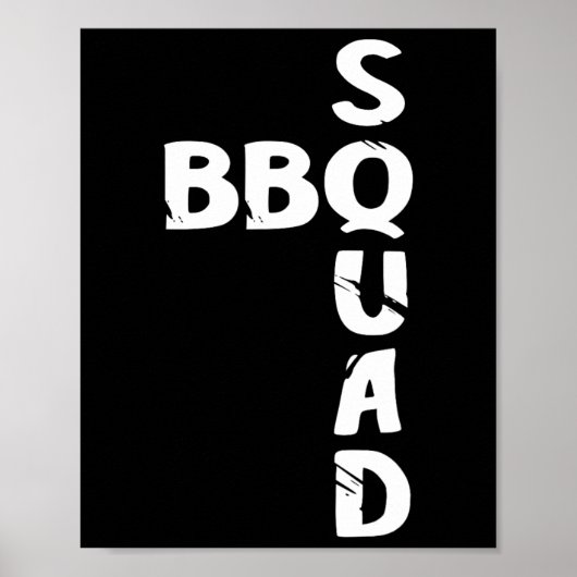 BBQ Squad Smoker Pit Grill Master Grilling Team PI Poster (Voorkant)