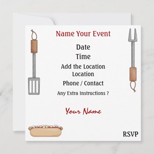 BBQ! SRF KAART (Achterkant)