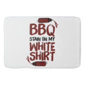 BBQ Stain op mijn White Premium Badmat (Voorkant)
