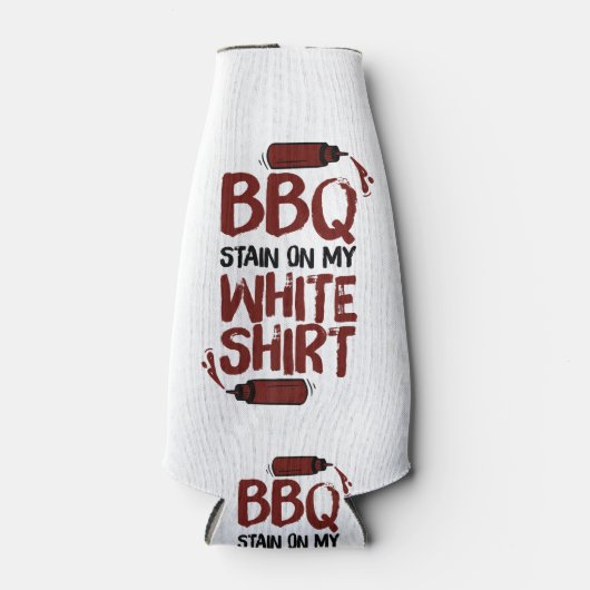 BBQ Stain op mijn White Premium Flesjeskoeler (Voorkant)
