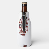 BBQ Stain op mijn White Premium Flesjeskoeler (Fles Achterkant)