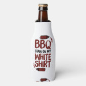 BBQ Stain op mijn White Premium Flesjeskoeler (Fles Voorkant)