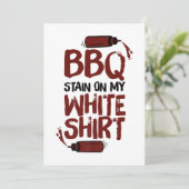 BBQ Stain op mijn White Premium Kaart (Staand voorkant)