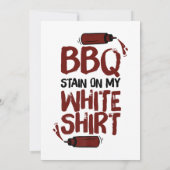 BBQ Stain op mijn White Premium Kaart (Achterkant)