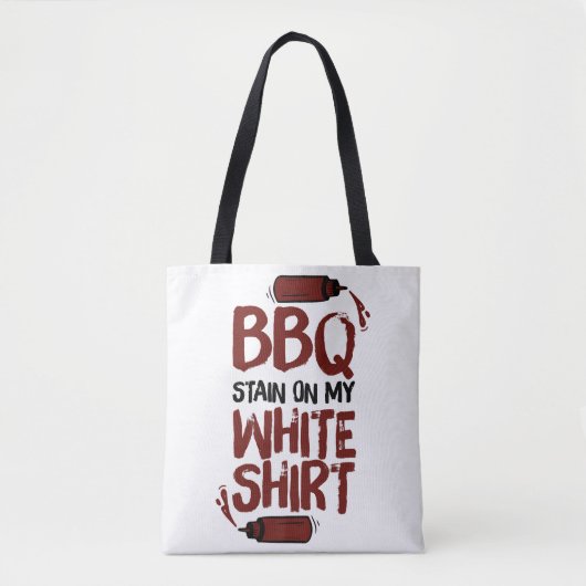 BBQ Stain op mijn White Premium Tote Bag (Voorkant)