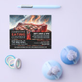 BBQ Steak - Competitieve/Speed Eating Contest Flyer (Enkel)