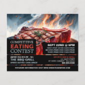 BBQ Steak - Competitieve/Speed Eating Contest Flyer (Voorkant)