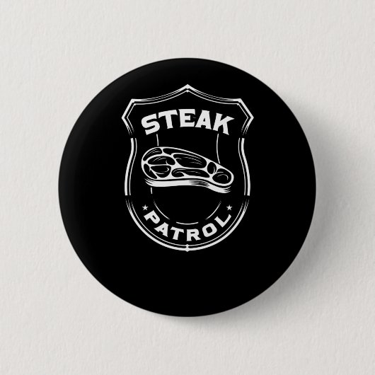 Bbq Steak Patrol Ronde Button 5,7 Cm (Voorkant)