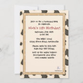 BBQ Steer Uitnodiging (Achterkant)