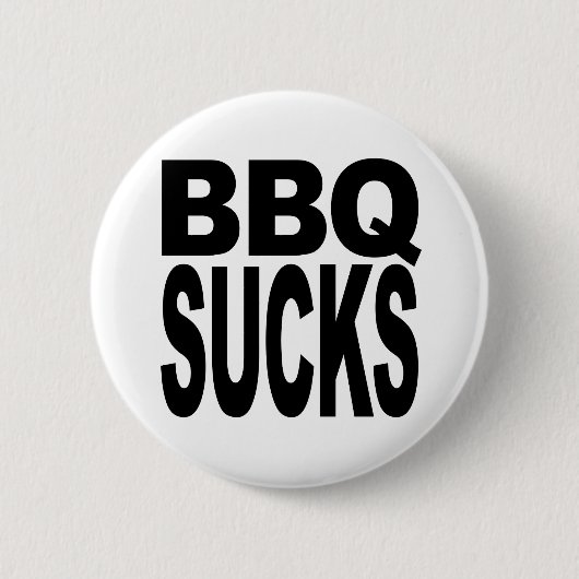 BBQ Sucks Ronde Button 5,7 Cm (Voorkant)