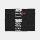 BBQ T SHIRT GEZEGDEN FLEECE DEKEN (Voorkant (Horizontaal))