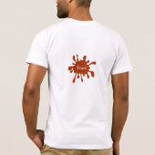 BBQ T-shirt met BBQ Sauce Stains (voor & achter) (Achterkant)