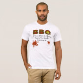 BBQ T-shirt met BBQ Sauce Stains (voor & achter) (Voorkant volledig)