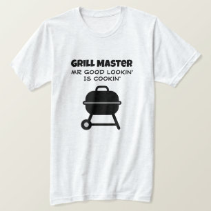 BBQ t shirt voor grill master Goed kijken is koken