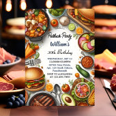 BBQ Taco Chef Soep Potluck Party 30e verjaardag Kaart