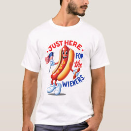 BBQ-team Funny 4 juli Hotdog T-shirt