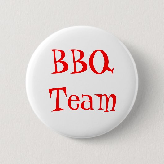 BBQ Team Pin Ronde Button 5,7 Cm (Voorkant)