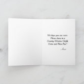 BBQ Terug Yard Verjaardagsuitnodiging Kaart (Binnen)