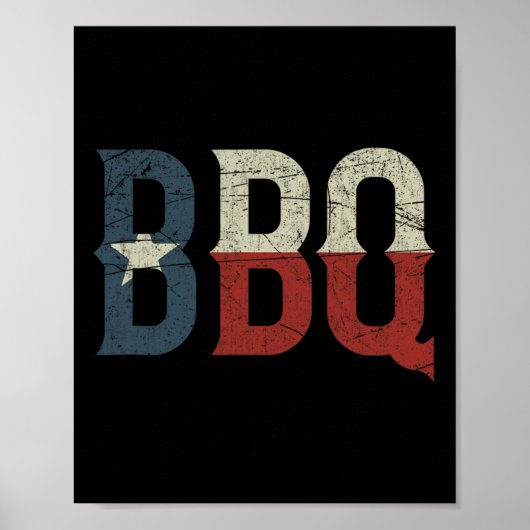 BBQ Texas Poster (Voorkant)