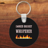 BBQ Thema - Gerookte Brisket Whisperer - Rookvlees Sleutelhanger (Voorkant)