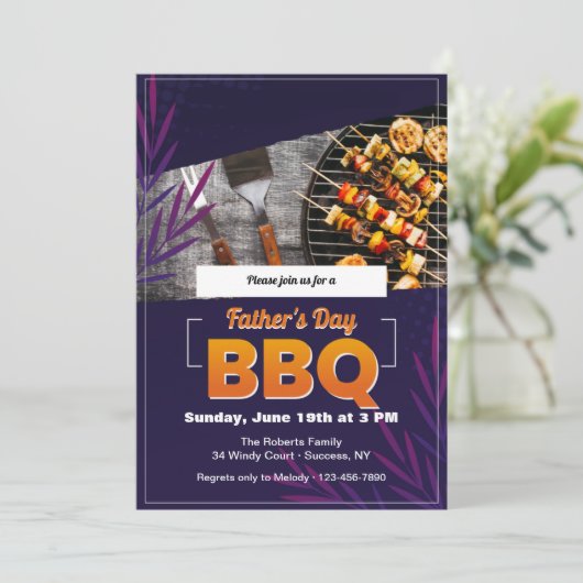 BBQ-tijd Kaart (Staand voorkant)