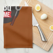 BBQ Time Modern trendy chic stijlvol bruin Theedoek (Quarter Fold)