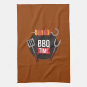 BBQ Time Modern trendy chic stijlvol bruin Theedoek (Verticaal)