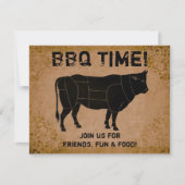 BBQ Time! (vintage in nood) Kaart (Voorkant)