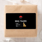 BBQ Timer Barbecue Funny Grill Grilling Gift Etiket (Insitu)