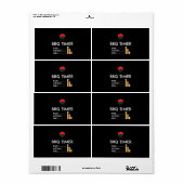 BBQ Timer Barbecue Funny Grill Grilling Gift Etiket (Full Sheet)