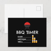 BBQ Timer Barbecue Funny Grill Grilling Gift Feestdagenkaart (Voorkant / Achterkant)