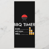 BBQ Timer Barbecue Funny Grill Grilling Gift Menu (Voorkant)