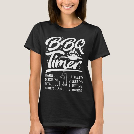 BBQ Timer, barbecue liefhebbers, grillen geschenke T-shirt (Voorkant)