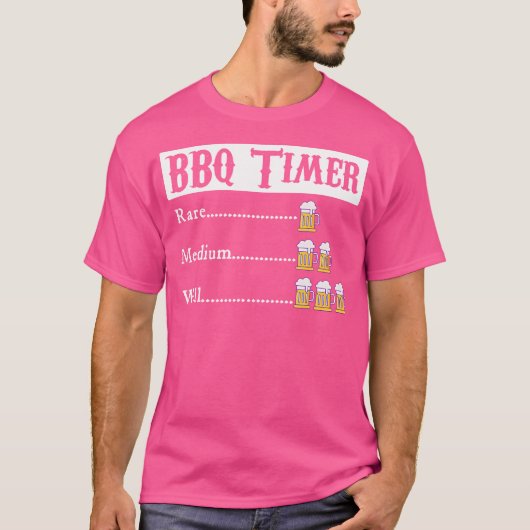 BBQ Timer Barbecue T-shirt (Voorkant)