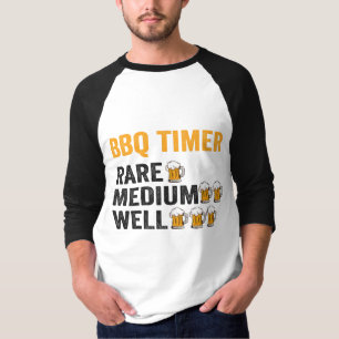BBQ Timer Beer Drink Funny Grilling Dad Gift T-shirt
