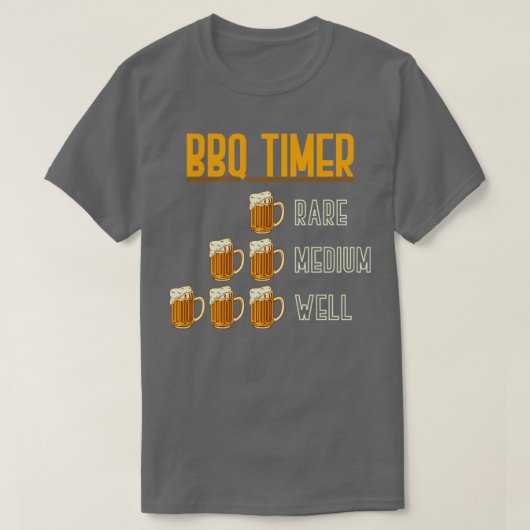 BBQ Timer Beer T-shirt (Design voorkant)