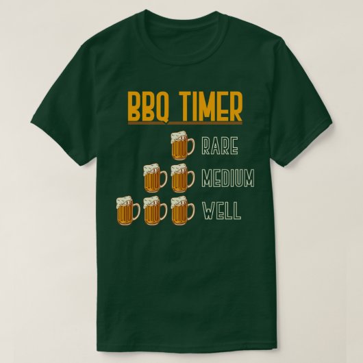 BBQ Timer Beer T-shirt (Design voorkant)
