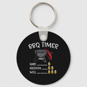 BBQ Timer Bier Grappig Byrbecue Grill Grillen Drin Sleutelhanger