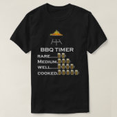 BBQ Timer, by Beers, Grill, By Yoray T-shirt (Design voorkant)