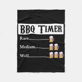 BBQ Timer Byrbecue Fleece Deken