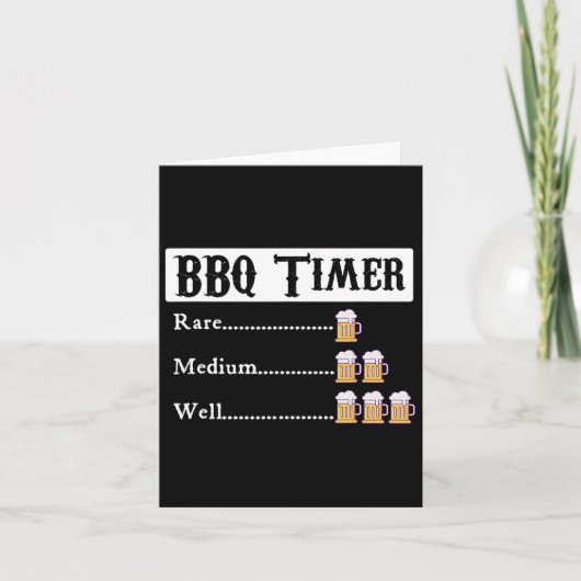 BBQ Timer Byrbecue Kaart (Voorkant)